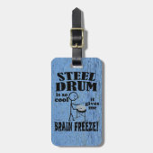 Steel Drum, Brain Freeze Bagagelabel (Voorkant verticaal)