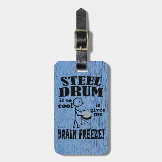Steel Drum, Brain Freeze Bagagelabel (Voorkant verticaal)