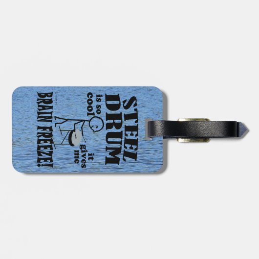 Steel Drum, Brain Freeze Bagagelabel (Achterkant horizontaal)