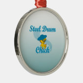 Steel Drum Chick #3 Metalen Ornament (Rechts)
