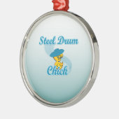Steel Drum Chick #3 Metalen Ornament (Links)