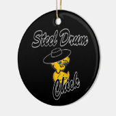 Steel Drum Chick #4 Keramisch Ornament (Links)