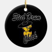 Steel Drum Chick #4 Keramisch Ornament (Achterkant)