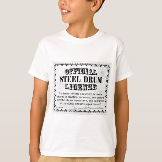 Steel Drum-licentie T-shirt (Voorkant)
