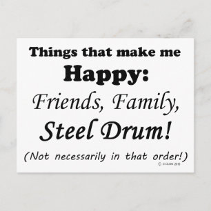 Steel Drum maakt me gelukkig Briefkaart