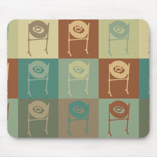 Steel Drum Pop Art Muismat (Voorkant)