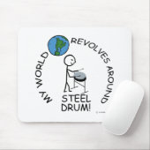 Steel Drum - World revolt rond Muismat (Met muis)
