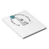 Steel Drum - World revolt rond Notitieblok (Schuin)