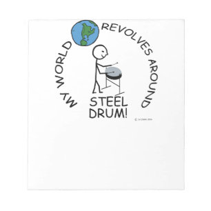 Steel Drum - World revolt rond Notitieblok