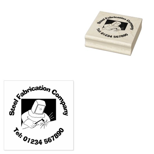 Steel Fabrication and Welding Business. Rubberstempel (Gestempeld)