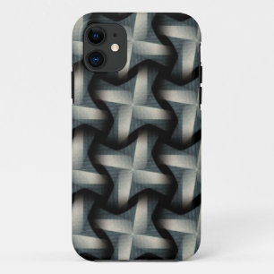 Steel Fan Breeze Abstract Weave Patroon Case-Mate iPhone Case