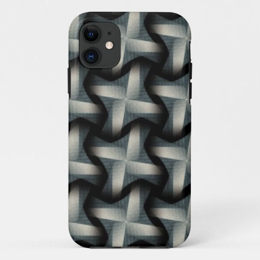 Steel Fan Breeze Abstract Weave Patroon Case-Mate iPhone Case (Achterkant)