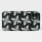 Steel Fan Breeze Abstract Weave Patroon Case-Mate iPhone Case (Achterkant (horizontaal))