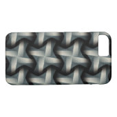 Steel Fan Breeze Abstract Weave Patroon Case-Mate iPhone Case (Achterkant (Horizontaal))