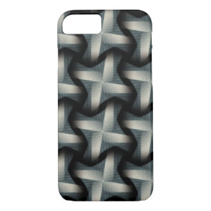 Steel Fan Breeze Abstract Weave Patroon Case-Mate iPhone Case