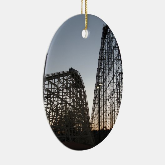 Steel Force and Thunderhawk Dorney Park Keramisch Ornament (Rechts)