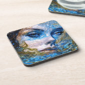 "Steel Gaze" - Vrouwen in het water Bier Onderzetter (Linkerzijde)