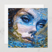 "Steel Gaze" - Vrouwen in het water Kaart (Voorkant / Achterkant)