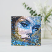 "Steel Gaze" - Vrouwen in het water Kaart (Staand voorkant)