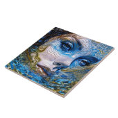 "Steel Gaze" - Vrouwen in het water Tegeltje (Zijkant)