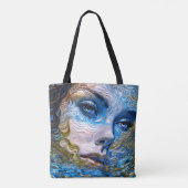 "Steel Gaze" - Vrouwen in het water Tote Bag (Achterkant)
