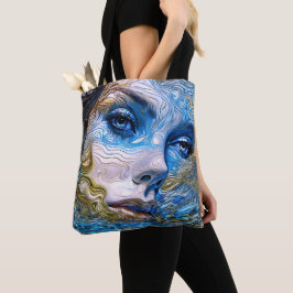 "Steel Gaze" - Vrouwen in het water Tote Bag