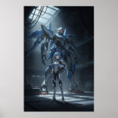 Steel Guardian: Mecha & Pilot Art Poster (Voorkant)