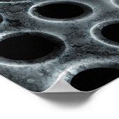 Steel Holes Metal Mesh Pattern Poster (Hoek)