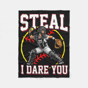 Steel Ik Durf Je Zachte Vangst Ontwerp Voor Meisje Fleece Deken