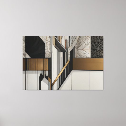 Steel Leaves Canvas Afdruk (Voorkant)