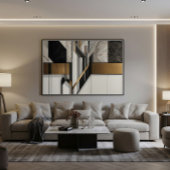 Steel Leaves Canvas Afdruk