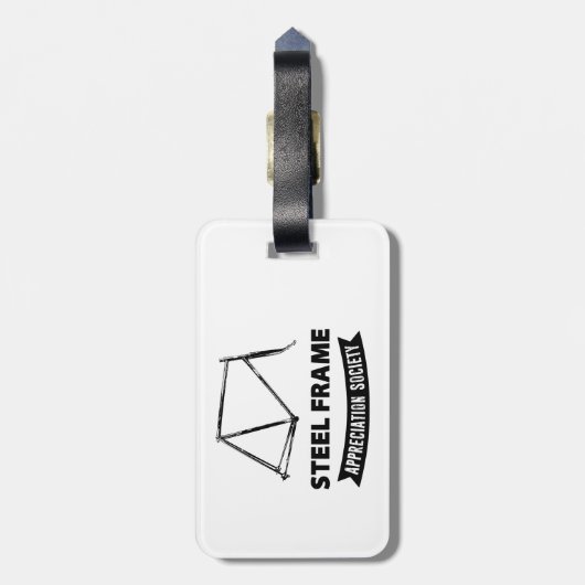 Steel Lijst Bike Appreciation Society Bagagelabel (Achterkant verticaal)