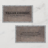 Steel Lijst Pattern | Rusted Old Metal Visitekaartje (Voorkant / Achterkant)