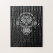Steel Mesh DJ Sugar Skull Legpuzzel (Verticaal)