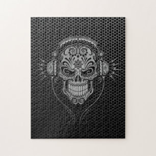 Steel Mesh DJ Sugar Skull Legpuzzel