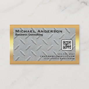 Steel Metal Bord   QR-code Visitekaartje