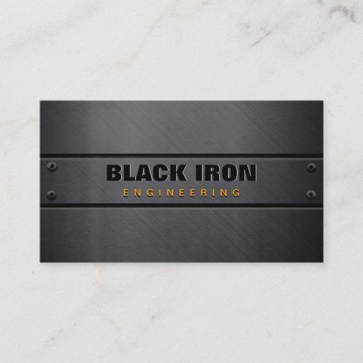 Steel Metal Bord TextureEngineering Visitekaartje (Voorkant)