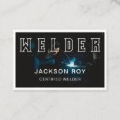 Steel Metallic Metal Works Welding Service Welder Visitekaartje (Voorkant)