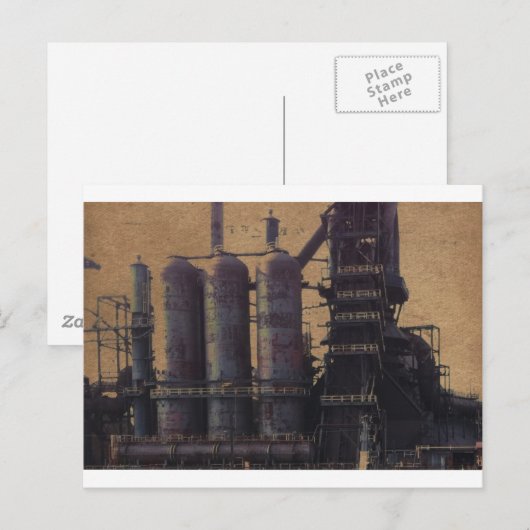 STEEL MILL U.S.A. BRIEFKAART (Voorkant / Achterkant)