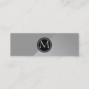 Steel Monogram Mini Visitekaartje