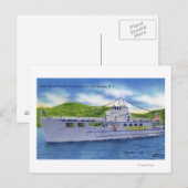Steel Motor Vessel Ticonderoga op Lake Briefkaart (Voorkant / Achterkant)