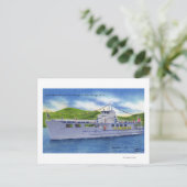 Steel Motor Vessel Ticonderoga op Lake Briefkaart (Staand voorkant)