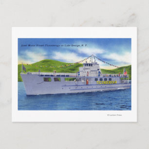 Steel Motor Vessel Ticonderoga op Lake Briefkaart