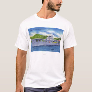 Steel Motor Vessel Ticonderoga op Lake T-shirt