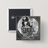 Steel N Heels Square Button (Voorkant /achterkant)
