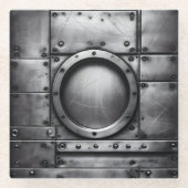 steel object  glazen onderzetter (Voorkant)