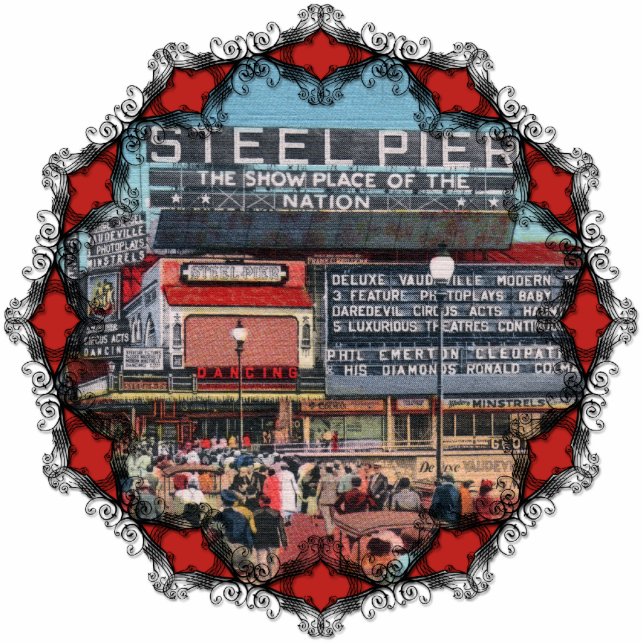 Steel Pier - Atlantic City Ornament Fotobeeldje Ornament (Voorkant)