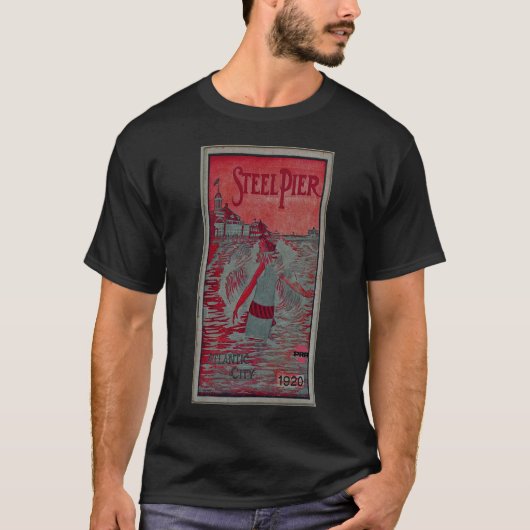 Steel Pier via Pennsylvania Railroad T-shirt (Voorkant)