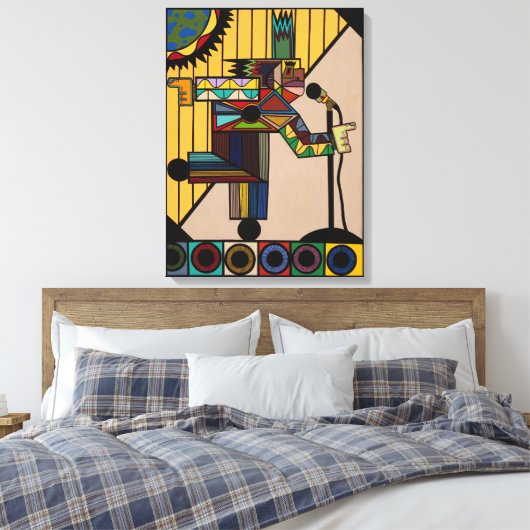 "Steel Pulse" van Ruchell Alexander Canvas Afdruk (Insitu (Slaapkamer))