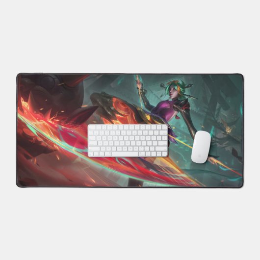 Steel Shadow Gaming Desk Mat | Assassin esthetiek (Keyboard & Muis)